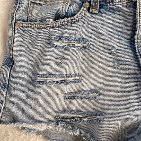 Zara denim distressed shorts - Picture 3 of 4